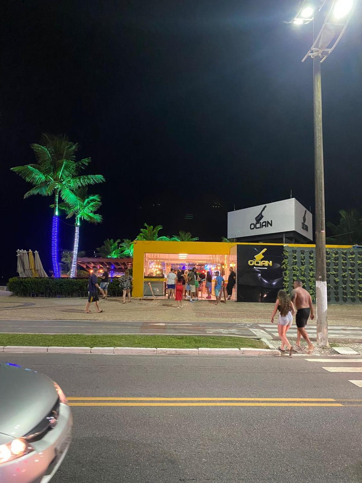 Apartamento Kitnet Pe Na Areia Praia Ocian Praia Grande  Esterno foto